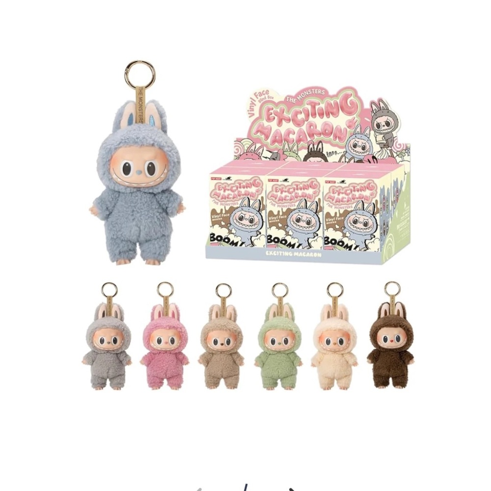 Exciting Macaron Plush Keychain Set